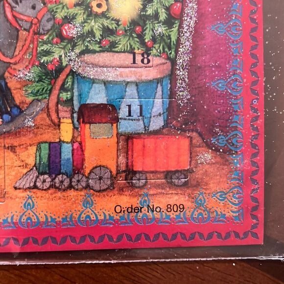 New German Advent Calendar Richard Selmer Verlag Paper Santa Claus Bag List Toys - Picture 5 of 9